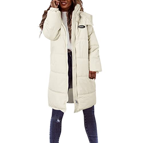 Kswlwccpp Damen Steppmantel: Atmungsaktiv Gefüttert Elegant Puffer Mantel Steppmantel Schwarz Warm Winter Daunenmantel Langer Mantel Gesteppt Glänzend Lang Leicht Winterjacke Wintermantel von Kswlwccpp