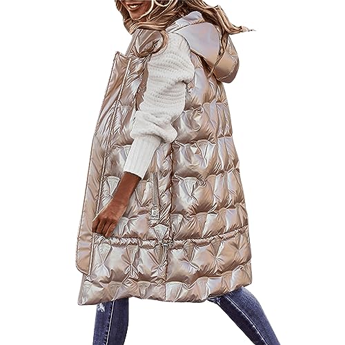 Kswlwccpp Damen Weste Lang Ärmellos Dünn Herbst Damen-Westen mit Kapuze Daunenweste Warm Winter Leicht Schwarz Longweste Lange Weste Glänzend Große Größen Wärmeweste Steppweste Kswlwccpp Damen Weste Lang Ärmellos Dünn Herbst Damen-Westen mit Kapuze Daunenweste Warm Winter Leicht Schwarz Longweste Lange Weste Glänzend Große Größen Wärmeweste Steppweste von Kswlwccpp