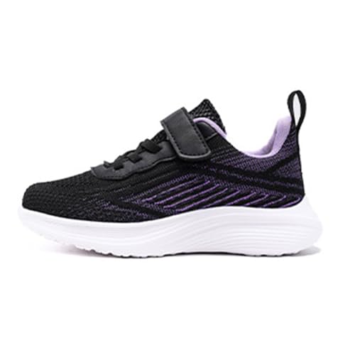Kswlwccpp Hallenschuhe Mädchen, Hallenschuhe Kinder Mädchen Junge - Turnschuhe Helle Sohle Atmungsaktiv Sportschuhe Weit Sneaker Klettverschluss Kinderschuhe 28-40 von Kswlwccpp
