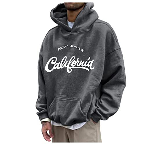 Kswlwccpp Pullover Herren: Winter Modern mit Motiv 3XL Oversized Hoodie Herren Pullover Herbst mit Kapuze 4XL Lustig Sweatpullover Sweatshirt Warm Langarm Kapuzenpullover Pulli von Kswlwccpp