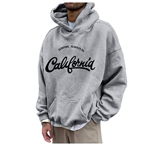 Kswlwccpp Pullover Herren: Winter Modern mit Motiv 3XL Oversized Hoodie Herren Pullover Herbst mit Kapuze 4XL Lustig Sweatpullover Sweatshirt Warm Langarm Kapuzenpullover Pulli von Kswlwccpp