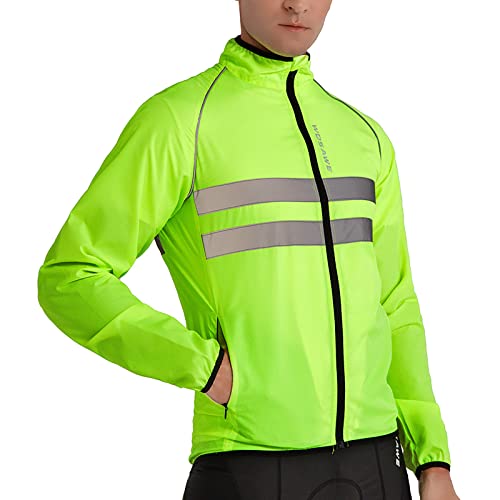 Kswlwccpp Regenjacken Für Herren Faltbar Sport ohne Kapuze Windbreaker Fahrrad Regenjacke Atmungsaktiv Rennrad Outdoor Funktionsjacke Softshelljacke Leicht 4xl Übergang Wachsjacke Wasserdichte Jacke von Kswlwccpp