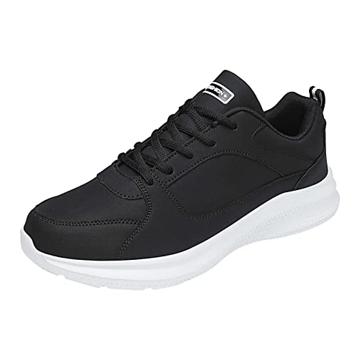 Kswlwccpp Running Shoes Men: Extra Breit Outdoor mit Dämpfung Atmungsaktiv Straßenlaufschuhe Herren Sneaker Leicht Mesh Rutschfest mit Schnürsenkel Sportschuhe Running Weiß Turnschuhe Laufschuhe von Kswlwccpp