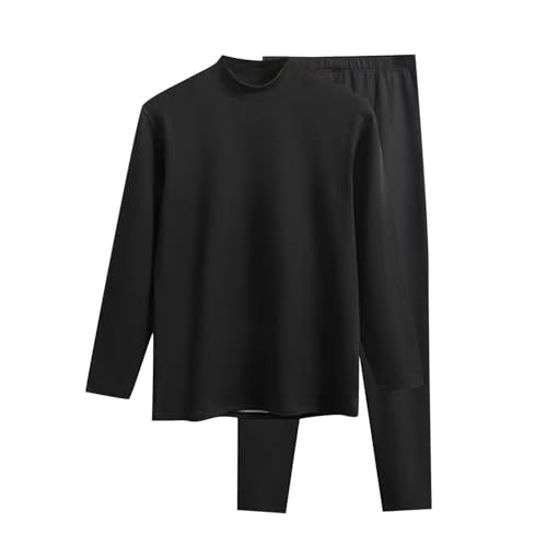 Kswlwccpp Schlafanzug Herren Lang: Warm Zweiteilige Lustig Jogginganzug Hausanzug Kuschelig Langarm Baumwolle 4XL Herrenschlafanzug Schlafanzug Winter mit Knopfleiste Lounge Wear Pyjama Set von Kswlwccpp