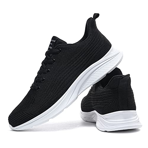 Kswlwccpp Sneaker & Sportschuhe Für Herren: Running Outdoor Fitness Extra Breit Walkingschuhe mit Dämpfung Rutschfest Leicht mit Schnürsenkel Laufschuhe Mesh Atmungsaktiv Freizeitschuhe Turnschuhe von Kswlwccpp