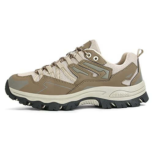 Kswlwccpp Treckingschuhe-Herren: Leicht Outdoor Atmungsaktiv Sommer Bergschuhe Trekking Comfort Fit Breite Füße Rutschfeste Wanderschuhe Freizeitschuhe Wasserdicht 43 Kletterschuhe Hiking Schuhe von Kswlwccpp