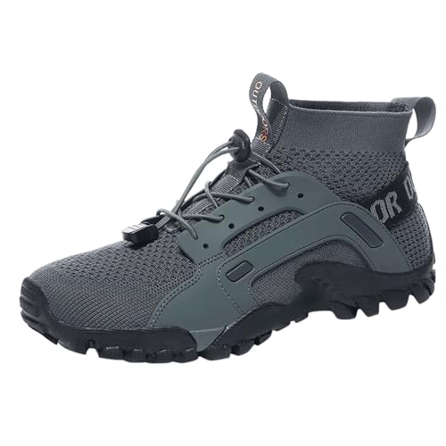 Outdoor Schuhe Herren: Trekking Comfort Fit Breite Füße Sommer Trekkingschuhe Kletterschuhe Sport Wasserdicht Rutschfeste Bergschuhe Hiking Schuhe Leicht Atmungsaktiv Outdoor Schuhe Wanderschuhe von Kswlwccpp