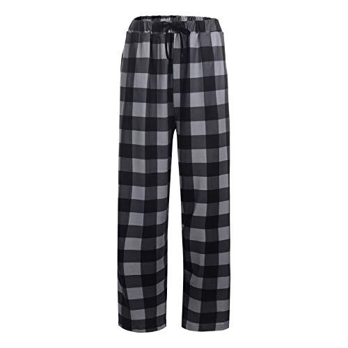 Pyjamahose Herren Lustig Lang 3XL Warm Schlafanzug Hose Pyjamahose Leichte Winter Bequeme Dünn Weihnachtshose Pyjama Hose Baumwolle 4XL Schlafhose Schlafanzughose von Kswlwccpp