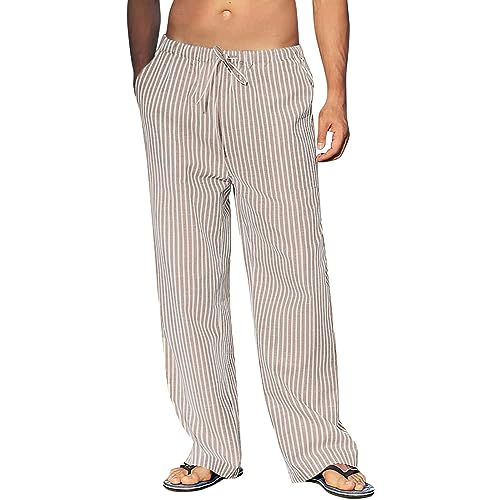 Schlafhose Herren: Leichte 4XL Baumwolle Kariert Schlafhose Schlafanzughose Winter Lang Dünn Bequeme Schlafanzug Hose Pyjama Hose Warm Lustig Pyjama Pants Pyjamahose von Kswlwccpp