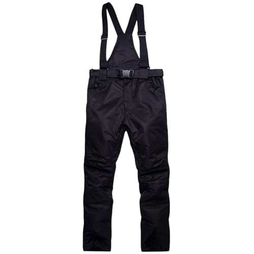 Schneehose Damen Wasserdicht Kurzgröße Atmungsaktiv mit Trägern Kletterhose Skihose 48 Warm Weiß Winter Softshellhose Schneehose Gefüttert Stretch Outdoor Hosen Wanderhose von Kswlwccpp