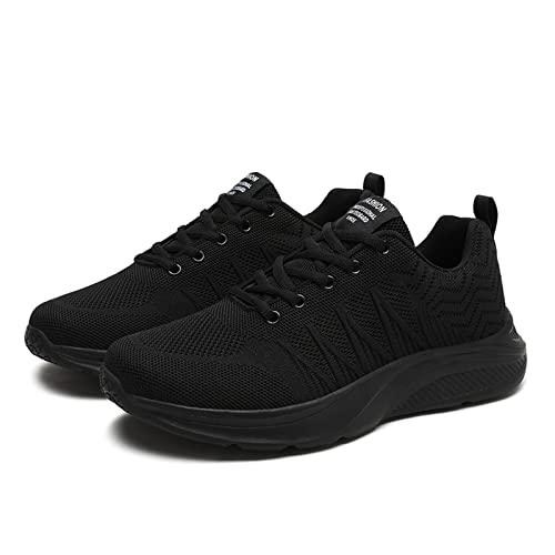Sneaker & Sportschuhe Für Herren Rutschfest Extra Breit mit Dämpfung Mesh Running Shoes Laufschuhe Atmungsaktiv Outdoor Klettverschluss Leicht Turnschuhe Running mit Schnürsenkel Walkingschuhe von Kswlwccpp