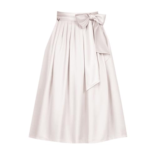 Trachtenrock Damen Knielang, 2025 Trachtenrock Damen - Dirndl Schürze 60-70 cm Oktoberfest Lang Dirndlschürze Große Größen Trachten Rock S-XL von Kswlwccpp