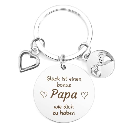 Papa Geschenk Vatertagsgeschenk für Papa Geschenk Vatertag Schlüsselanhänger Bester Papa Geschenke Bonus Papa Geschenk Geburtstag Vatertag Geschenke Stiefvater Geschenk Weihnachtsgeschenke für Papa von Ktiavo