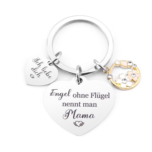 Muttertag Geschenk Mama Schlüsselanhänger Herz Geschenke für Mama Personalisierte Geschenke Zum Muttertag Geburtstagsgeschenk für Mama Beste Mama Geschenk Schwiegermutter Mama Weihnachtsgeschenke von Ktiavo