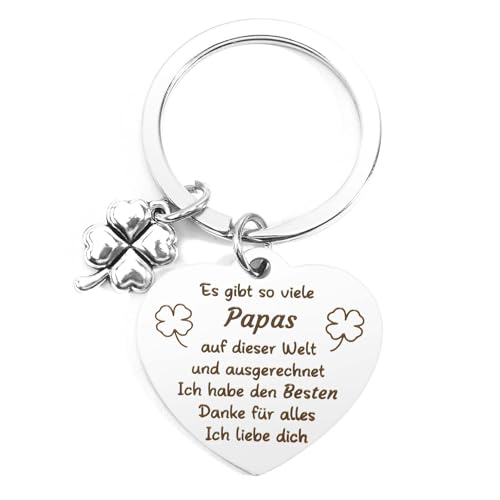 Ktiavo Vatertagsgeschenk für Papa Geschenk Vatertag Schlüsselanhänger Geschenke Geburtstag Papa Geschenke Zum Vatertag Bester Papa Geschenke Bonus Papa Geschenk Stiefvater Vater Tochter Geschenk von Ktiavo