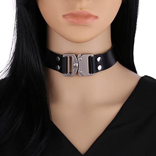 Ktrezs Multicolor Gothic Leder Choker Kette Klassische Schnallen Anhänger Halskette Vintage Vintage Halskette für Frauen sexy übertreiben Schlüsselbein Halskette orange Ktrezs Multicolor Gothic Leder Choker Kette Klassische Schnallen Anhänger Halskette Vintage Vintage Halskette für Frauen sexy übertreiben Schlüsselbein Halskette orange von Ktrezs