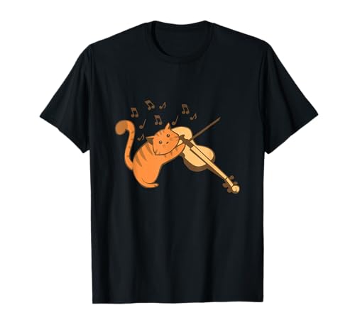 Musikalische Katze mit Geige Instrument Kinder T-Shirt Musikalische Katze mit Geige Instrument Kinder T-Shirt von Ktzn T-Shirts