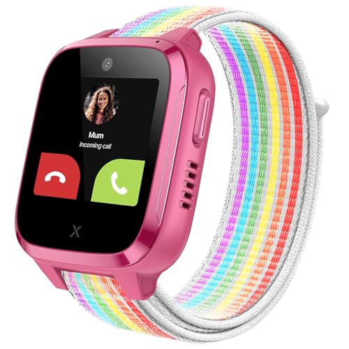 Kuaguozhe Kinder Armbänder Kompatibel mit XPLORA Kidzi Armband, Xplora Kids Smartwatch Weich Sport Nylon ErsatzbänderNur Kompatibel mit Xplora Kidzi, Mädchen Jungen Geschenk,Regenbogen von Kuaguozhe
