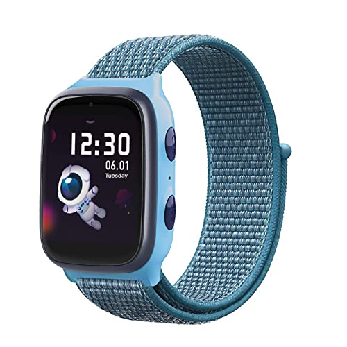 Kuaguozhe Kinder Armbänder Nur Kompatibel mit Xplora X4 Armband, Xplora Kids Smartwatch Weich Sport Nylon Verstellbare Ersatzbänder Kompatibel mit Xplora 4, Mädchen Jungen Student Geschenk, Blau von Kuaguozhe