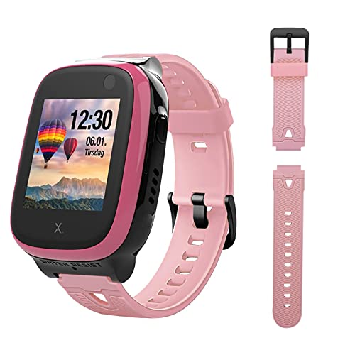 Kuaguozhe [1-Stück] Kinder Armbänder kompatibel mit Xplora X5/ XGO2/XGO3 Armband, Xplora Kids Smartwatch Ersatz Silikon Uhrenarmband für X5 Play/XGO 2/XGO 3, Mädchen Jungen Student Geschenk,Rosa von Kuaguozhe