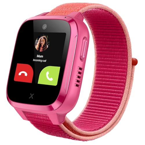 Kuaguozhe Kinder Armbänder Kompatibel mit XPLORA Kidzi Armband, Xplora Kids Smartwatch Weich Sport Nylon ErsatzbänderNur Kompatibel mit Xplora Kidzi, Mädchen Jungen Geschenk,Granatapfel Rot von Kuaguozhe