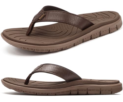 KuaiLu Flip Flops Damen Bequeme Leder Stoff Leicht Orthopädische Zehentrenner Frauen Plantarfasziitis Fußbett Breite Füße Badelatschen Sommer Strand Zehensandalen Rutschfest Sandalen Braun 43 KuaiLu Flip Flops Damen Bequeme Leder Stoff Leicht Orthopädische Zehentrenner Frauen Plantarfasziitis Fußbett Breite Füße Badelatschen Sommer Strand Zehensandalen Rutschfest Sandalen Braun 43 von KuaiLu