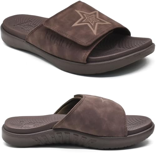 KuaiLu Sandalen Herren Gr. 42 mit Klettverschluss Bequeme Orthopädische Plantar Fasciitis Arch Support Sommer Hausschuhe Offener Zeh Rutschfest Sport Gummisohle KuaiLu Sandalen Herren Gr. 42 mit Klettverschluss Bequeme Orthopädische Plantar Fasciitis Arch Support Sommer Hausschuhe Offener Zeh Rutschfest Sport Gummisohle von KuaiLu
