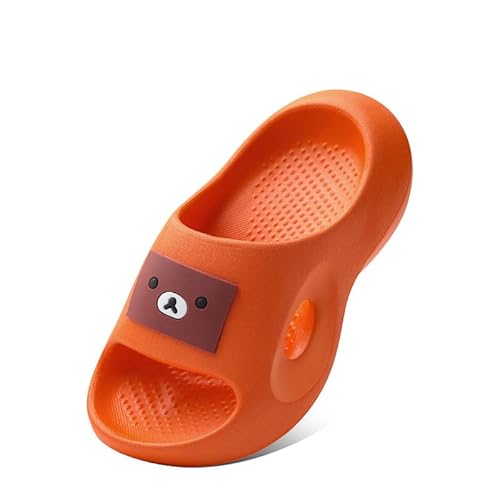 KuaiYeUQ Kinder Sandalen Hausschuhe Junge und Mädchen Sommer Strand Badeschuh EVA (29/30 EU, Orange) von KuaiYeUQ