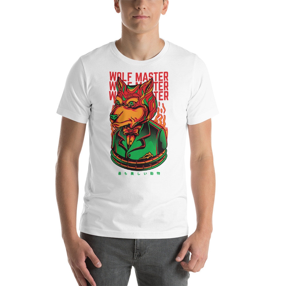 Wolf Tshirt, Tshirt Wolf, Wilde Tier Männer, Frauen, Handgemachte Druck, Kunst, Urban Shortsleeve von KuarkiLifeStyle