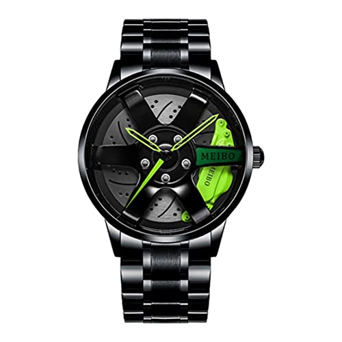 Kuashidai Herren Sportuhr 3D Hohle Rad Design Edelstahl Uhr Wasserdicht Auto Rad Uhren Kuashidai Herren Sportuhr 3D Hohle Rad Design Edelstahl Uhr Wasserdicht Auto Rad Uhren von Kuashidai