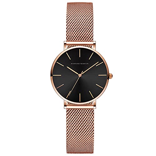 Kubagom Damen Armbanduhr Analog Quarz Edelstahl Wasserdicht Mesh Ultradünne 32mm Kubagom Damen Armbanduhr Analog Quarz Edelstahl Wasserdicht Mesh Ultradünne 32mm von Kubagom