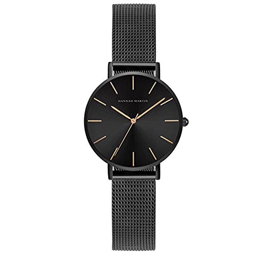 Kubagom Damen Armbanduhr Analog Quarz Edelstahl Wasserdicht Mesh Ultradünne 32mm Kubagom Damen Armbanduhr Analog Quarz Edelstahl Wasserdicht Mesh Ultradünne 32mm von Kubagom
