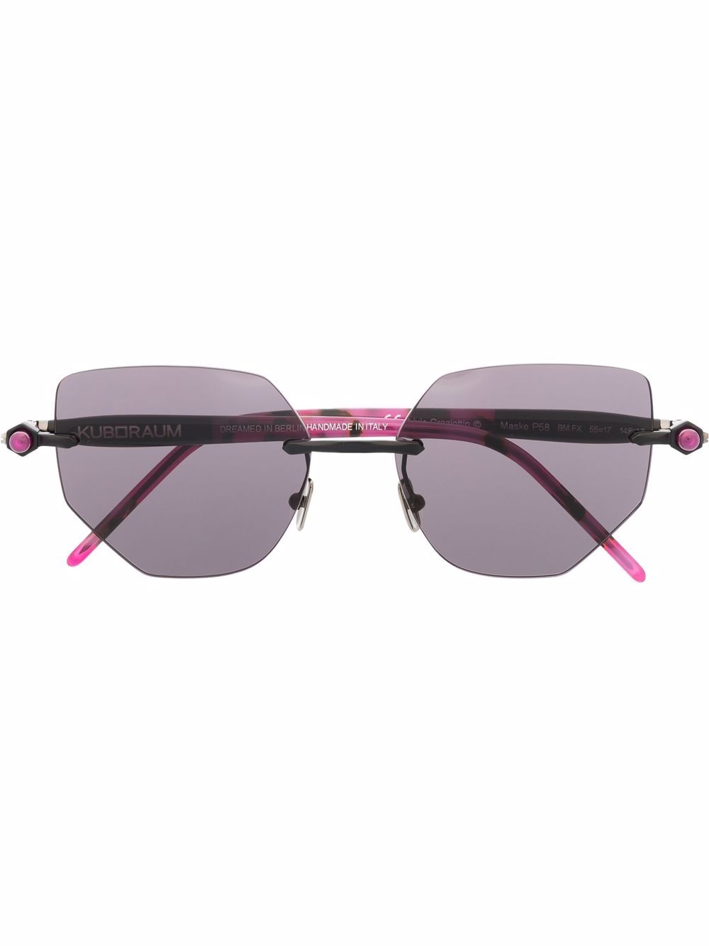 Kuboraum Cat-Eye-Sonnenbrille - Rosa von Kuboraum