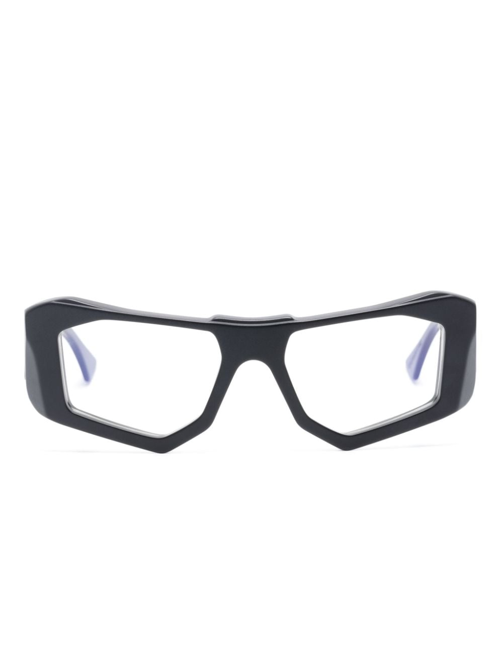 Kuboraum F6 Brille mit eckigem Gestell - Schwarz von Kuboraum