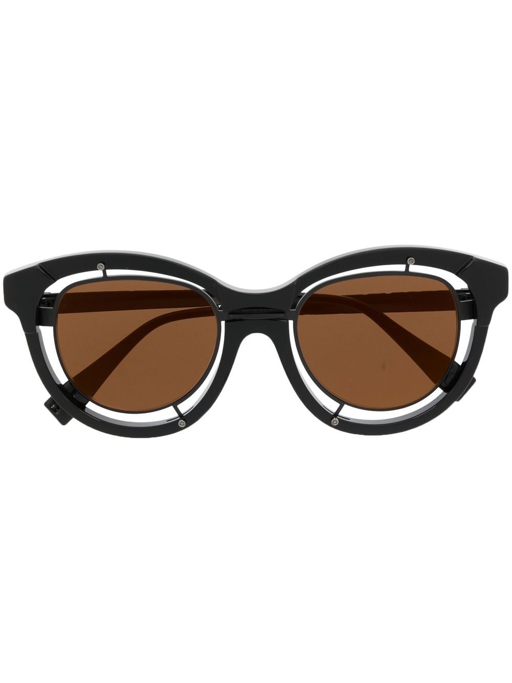 Kuboraum H93 Cat-Eye-Sonnenbrille - Schwarz von Kuboraum