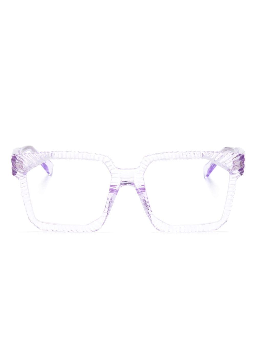 Kuboraum K30 Brille mit eckigem Gestell - Violett von Kuboraum