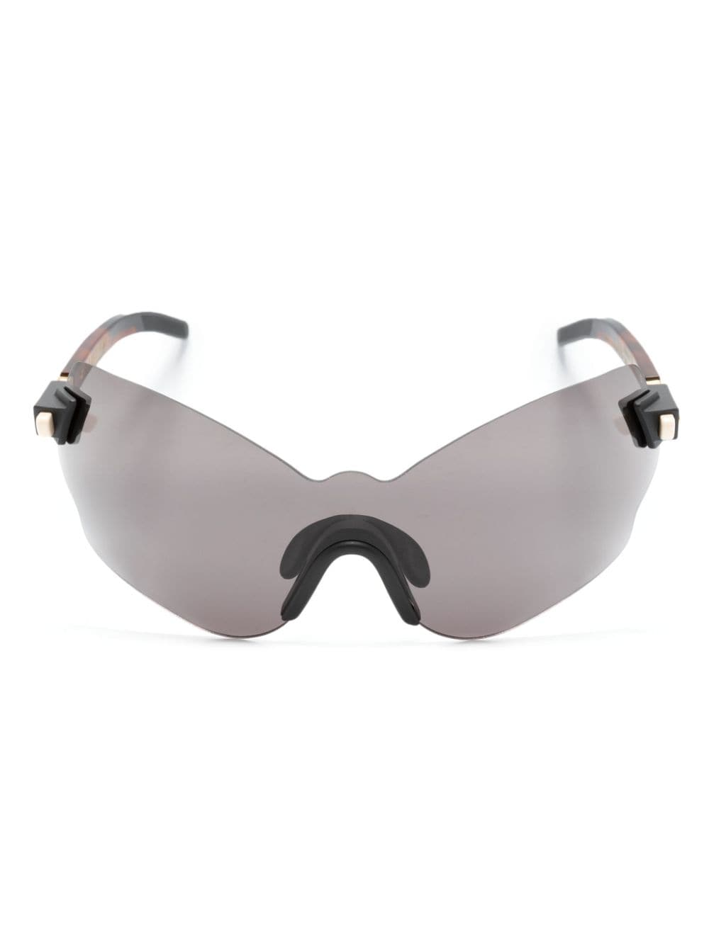 Kuboraum Mask E51 Sonnenbrille mit Oversized-Gestell - Braun von Kuboraum