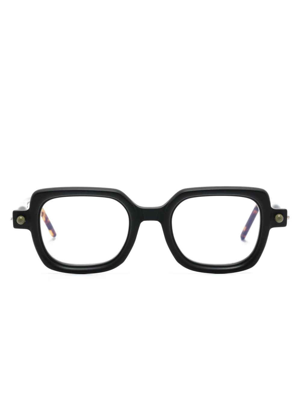 Kuboraum P4 Brille mit eckigem Gestell - Schwarz von Kuboraum