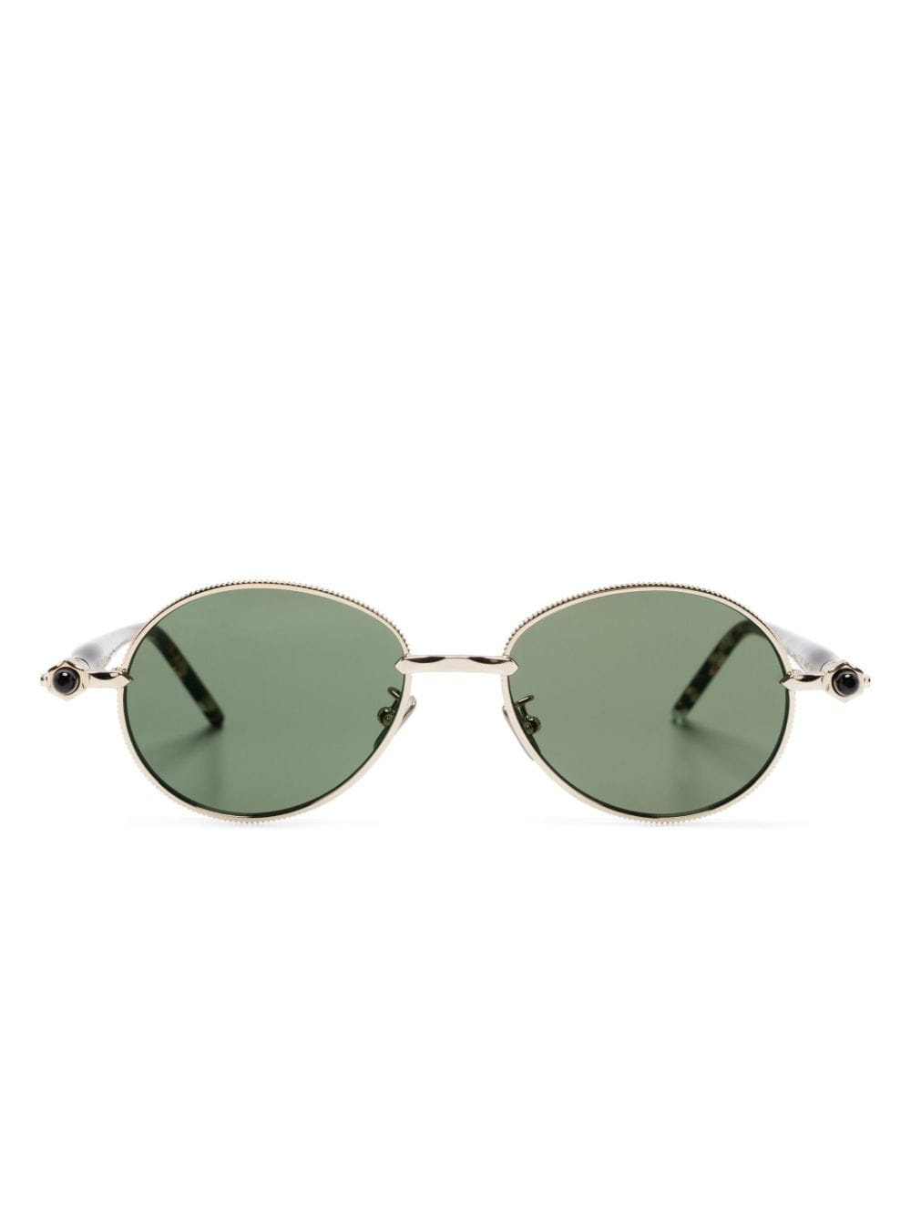 Kuboraum P72 Sonnenbrille mit rundem Gestell - Gold von Kuboraum