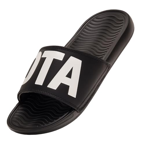 Kubota Badelatschen Basic PRO 2.0 Unisex - Bequem Badeschuhe Herren - Leicht Hausschuhe - Rutschfest Flip Flops - Schwarz 46 von Kubota