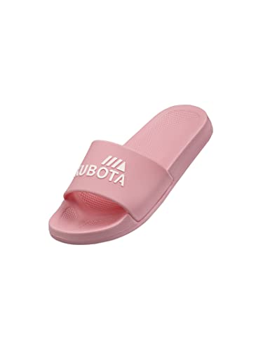 Kubota Badelatschen Damen für Sauna – Strand und Badeschuhe – Badeschlappen für Dusch – Anti Rutsch Badelatschen - Wasserdicht Badesandalen - Rosa 38 von Kubota