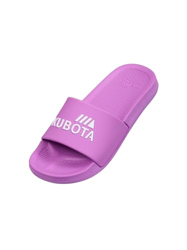 Kubota Badelatschen Damen für Sauna – Strand und Badeschuhe – Badeschlappen für Dusch – Anti Rutsch Badelatschen - Wasserdicht Badesandalen - Electric Violet 38 von Kubota