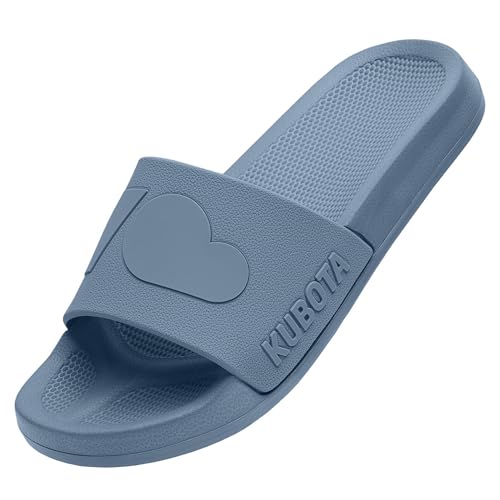 Kubota Basic Cloud Badelatschen Herren & Damen - Rutschfest Badeschuhe - Flip Flops für Sauna & Strand - Leichte Hausschuhe - Blau - 41 von Kubota