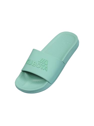 Kubota Badelatschen Damen für Sauna – Strand und Badeschuhe – Badeschlappen für Dusch – Badelatschen - Wasserdicht Badesandalen - Salbeifarbe 40 von Kubota