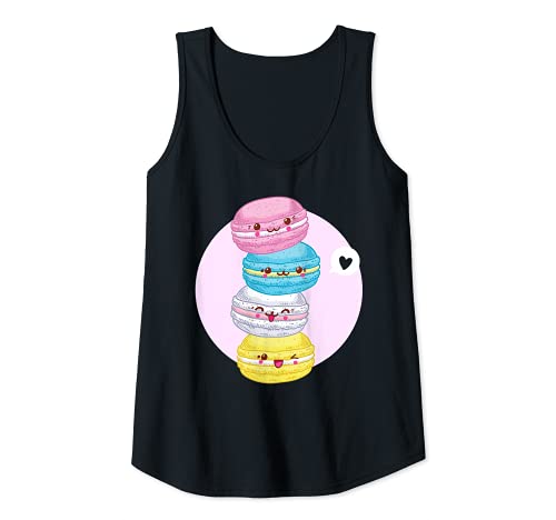 Damen Macaron Plätzchen Backen Hobby Kawaii Anime Japan Tank Top von Kuchen Niedliche Kawaii Design Idee