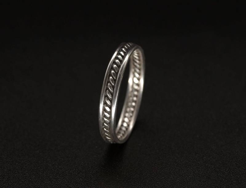 Schmaler Band Ring in Sterling Silber 925, Handgefertigt Deutschland von KudawPellu