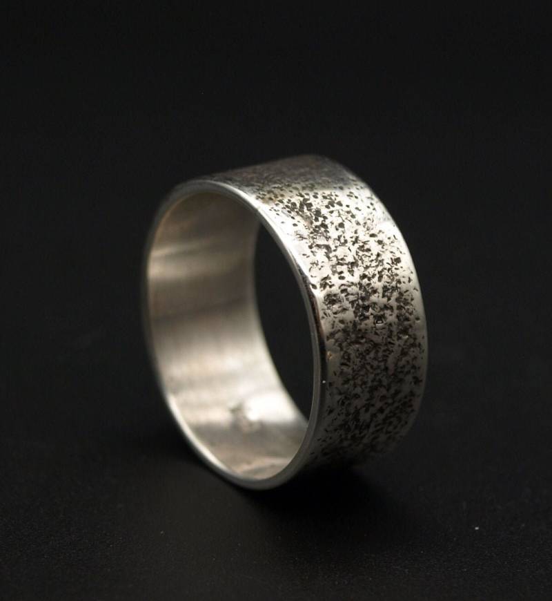 Strukturring Silber, Bold Ring, Silberring Mit Struktur, Bandring Strukturiert, Sterling Silber 925, Partnerringe Herrenring Strukturring Silber, Bold Ring, Silberring Mit Struktur, Bandring Strukturiert, Sterling Silber 925, Partnerringe Herrenring von KudawPellu