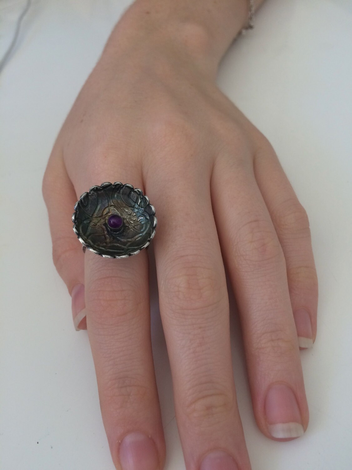 Edelstein-Ring Edelstein-Ring von Kudosvintage