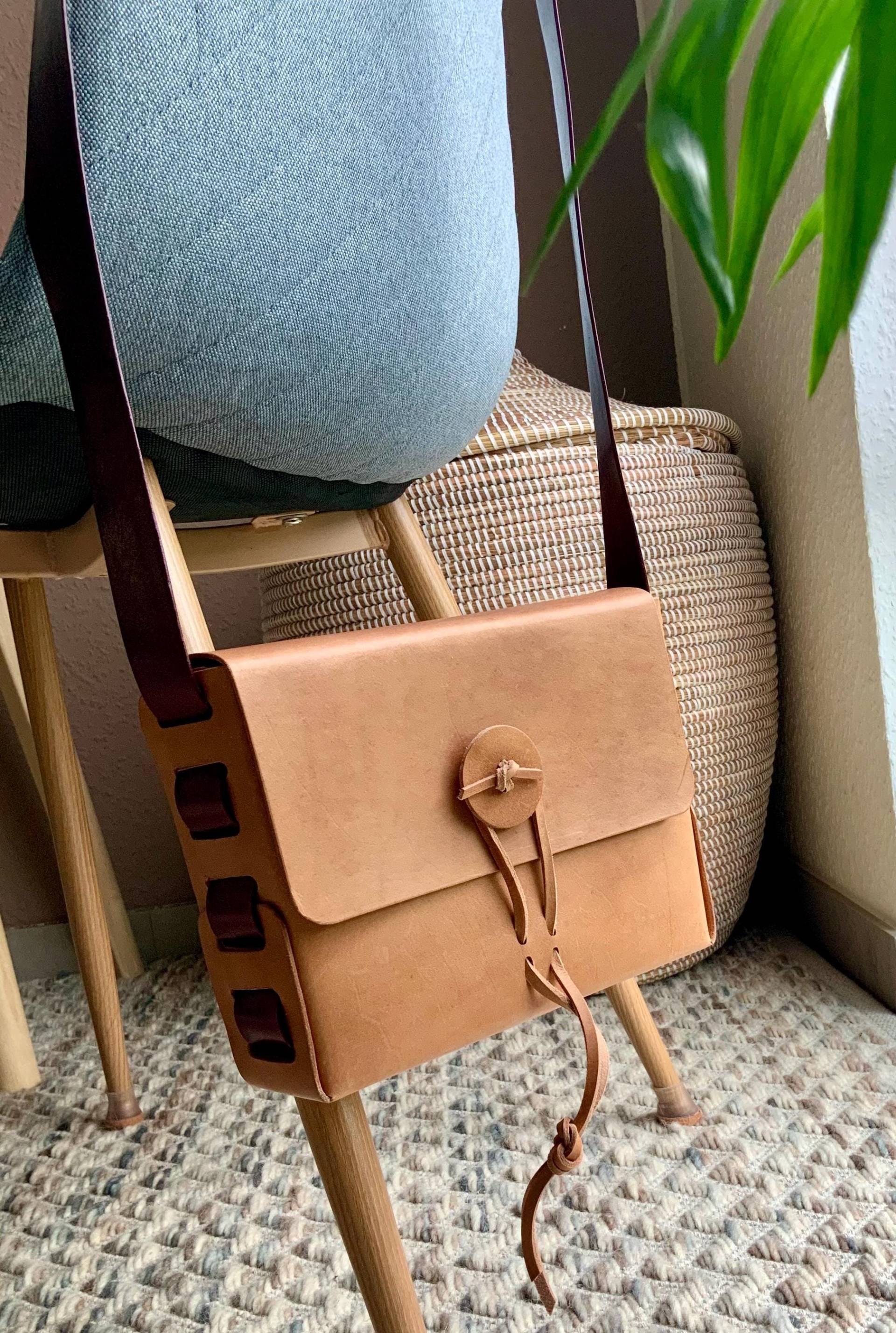 Boho-Ledertasche Boho-Ledertasche von KuduKraftStudio