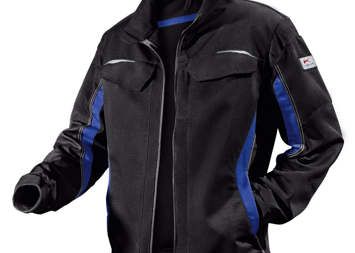 Kübler Pilotenjacke Kübler Pulsschlag Jacke schwarz/kbl.blau von Kübler